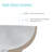 RENIST 32'' Ceramic Rectangular Drop-in Bathroom Sink with Overflow