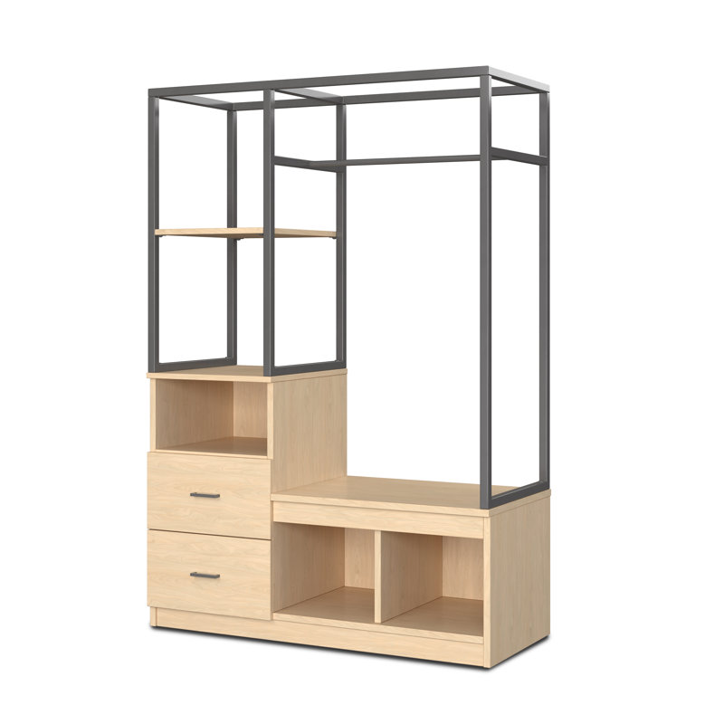 Wardrobe Luggage Bench, Maple