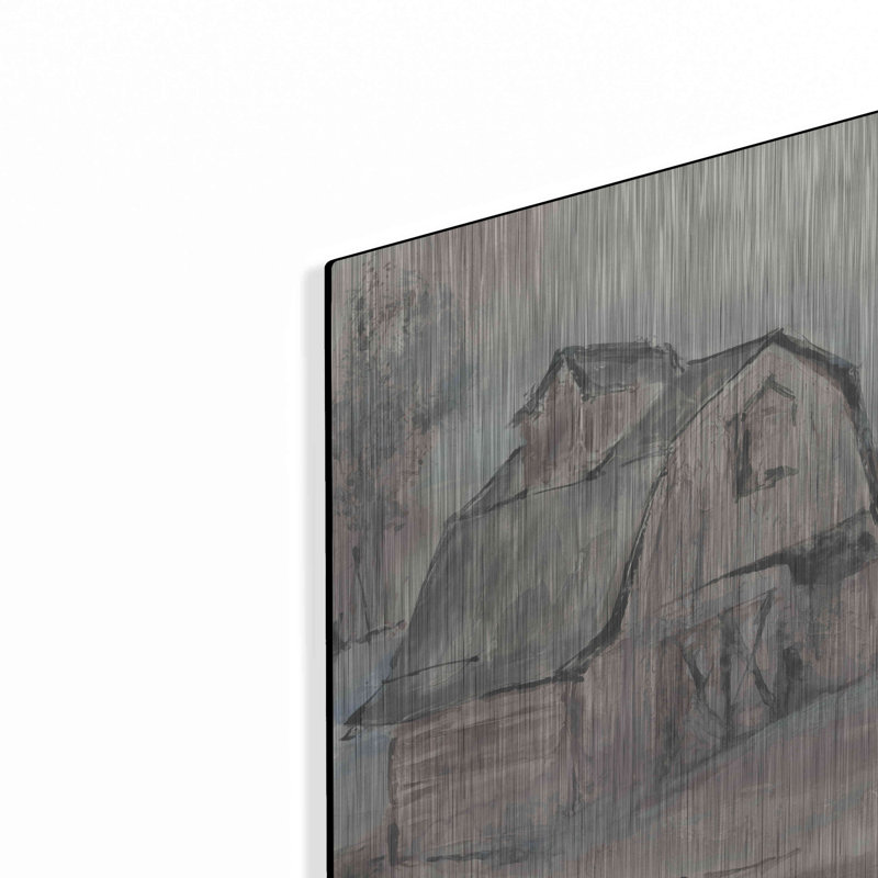 " Barn V " by Chris Paschke, 12" H x 12" W