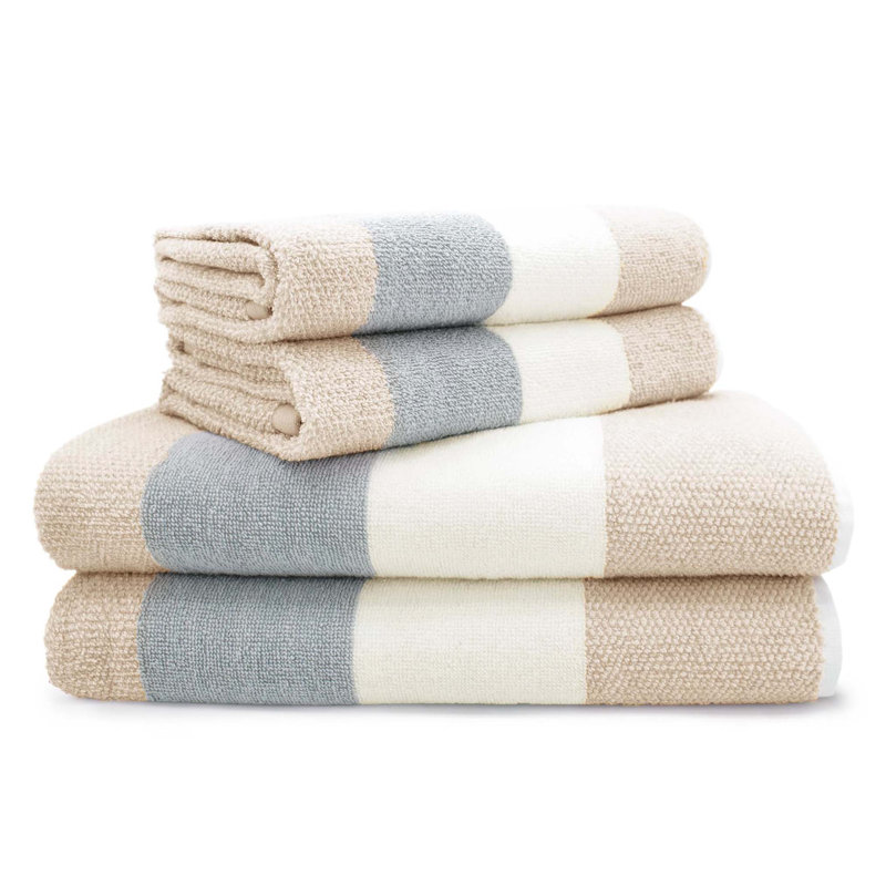 100% Cotton Mulit-Size Set, Cream/Grey