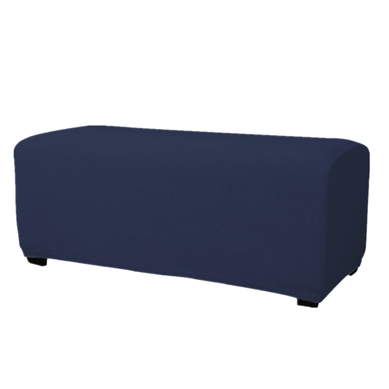 Housse pour repose-pieds à coussin en T, Bleu foncé