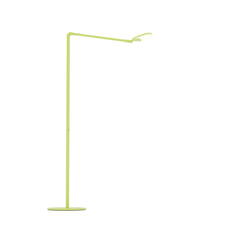 Splitty LED Swing Arm Floor Lamp, Matte Leaf Green