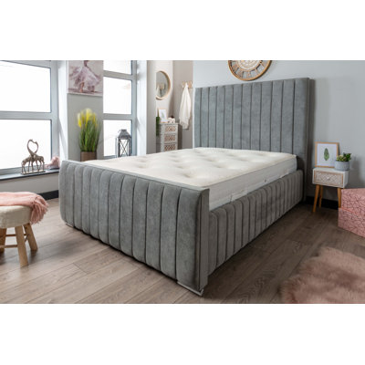 Strathallan Upholstered Ottoman Storage Bed with Mattress
