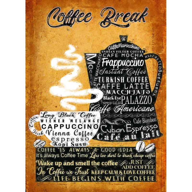 Coffee Pot - No Frame Print, Metal, 39.4cm H x 29.5cm W