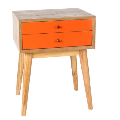45.7cm W Solid Wood Bedside Table