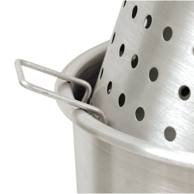 Bayou Classic 44-Quart Stainless Steel Stock Pot and Basket