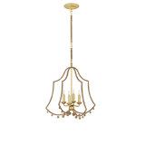 Nimes 4 - Light Lampakanay Rope/Wrought Iron Chandelier by Suzanne Duin