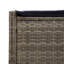  Double chaise longue de patio gris, bleu marine-350449161-350449163