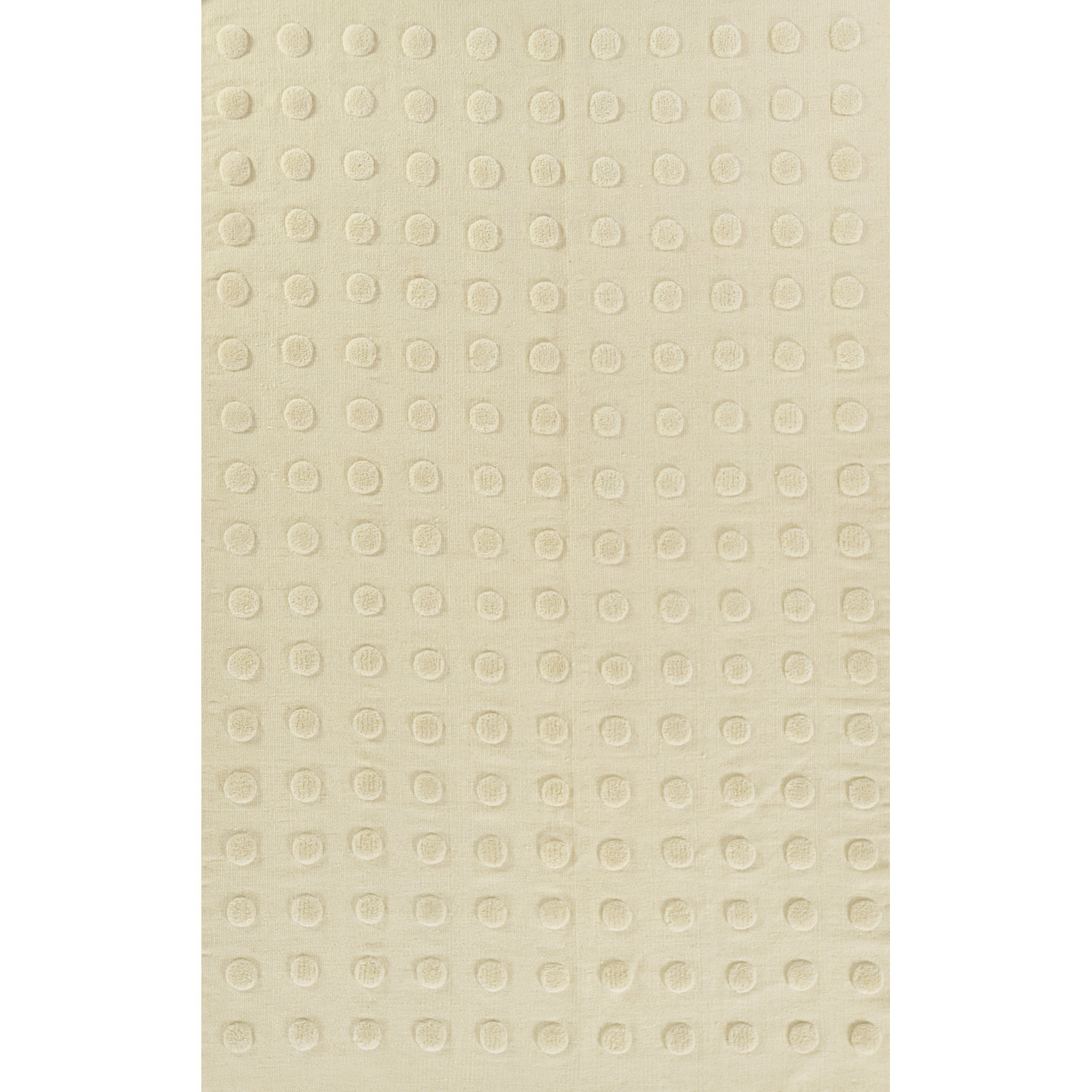 Virginie Beige Hand-Woven Wool Rug, Rectangle 5' x 8'