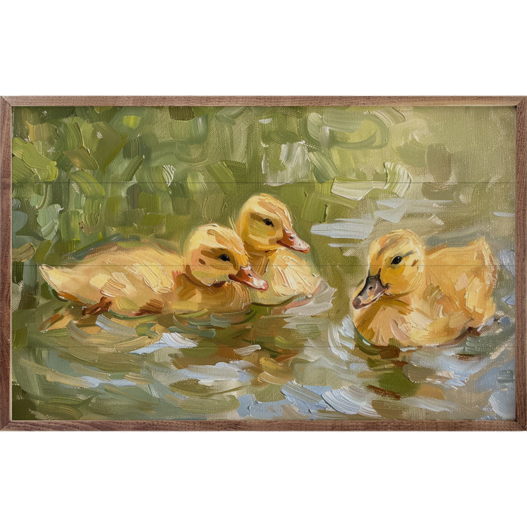 «Duckling Swim» par Petals Prints Design, H 5 po x l 8 po