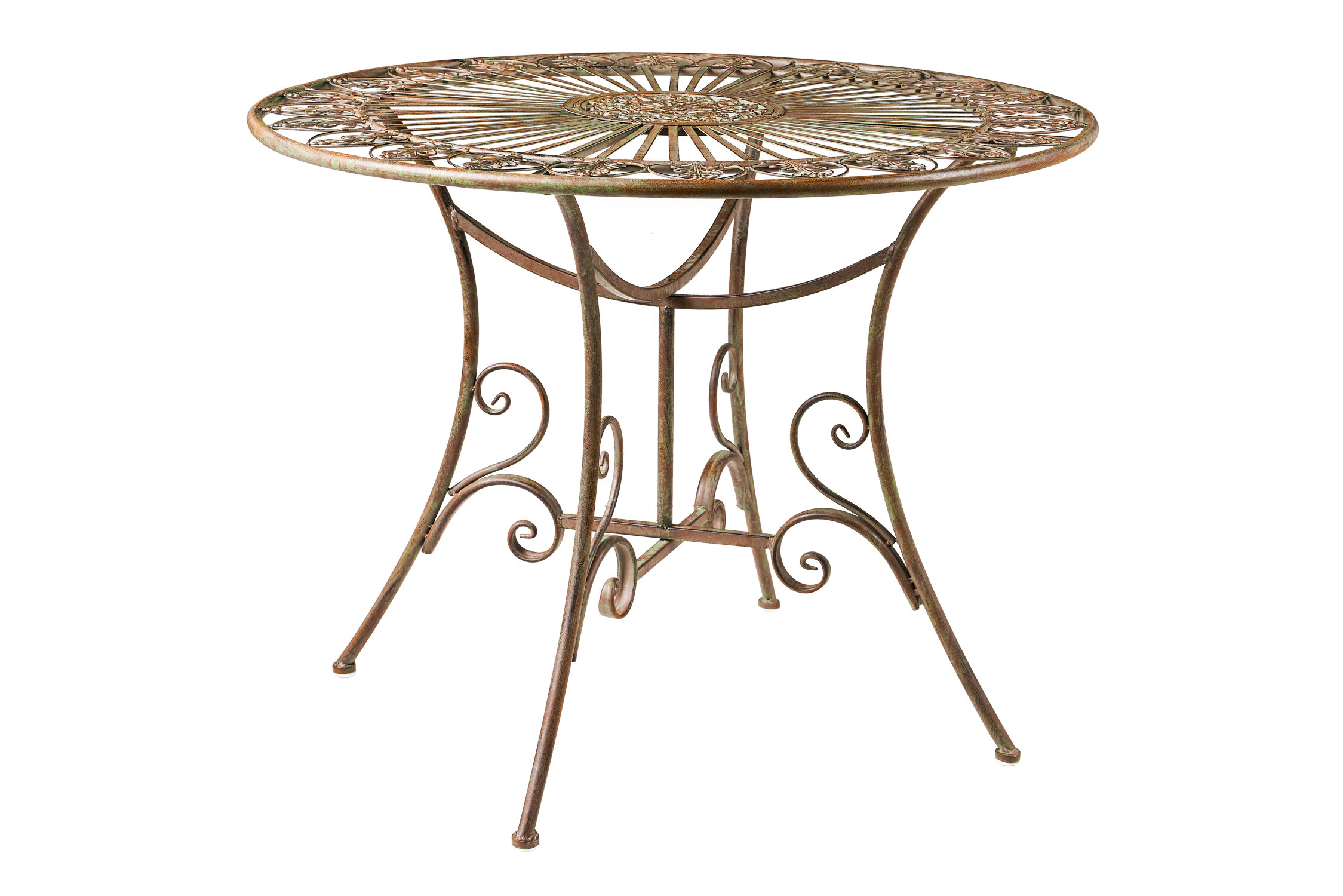 Iron pedestal deals table