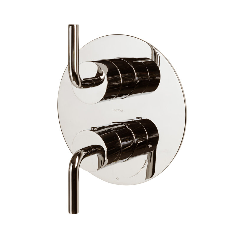 Cigno Progressive Pressure Balancing 2-Way Diverter Mixer, Polished Nickel