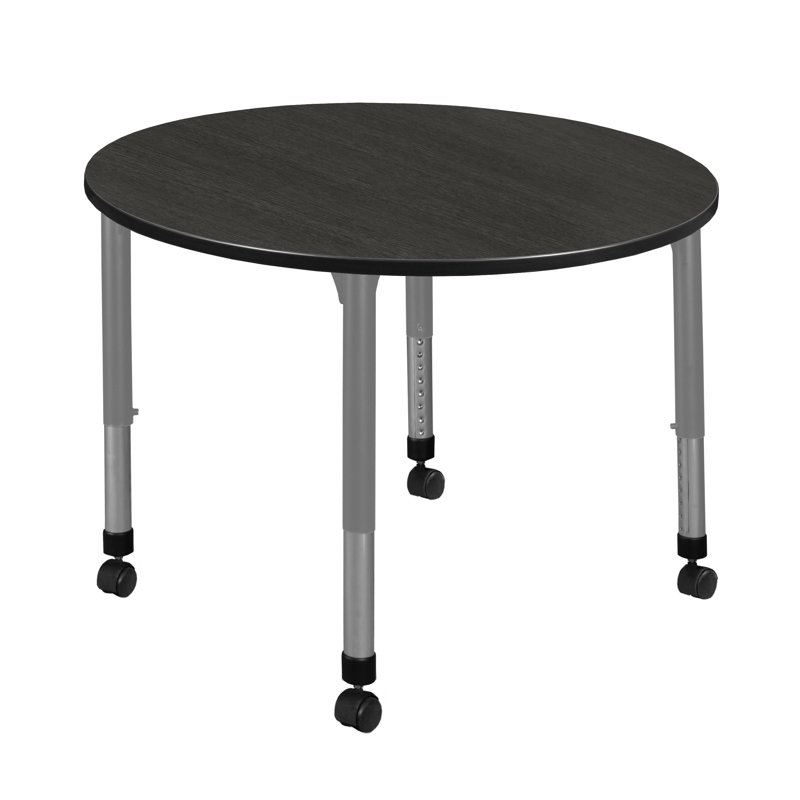 Kee Mobile 61" L Breakroom Table, Cherry, 34" H x 61" L x 61" W