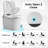 Smart One-Piece Toilet with Integrated Tank, Heated Seat, Auto Flush, Bidet Wash, Dryer and Deodorizer