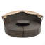 Canapé-lit d'extérieur en rotin avec hotte KD-1360210909