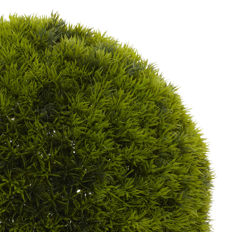 Boule de feuillage artificielle verte, H 15 po x l 15 po x p 15 po