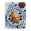 Cerises et croissants, toile de petit-déjeuner, design par Lil 'Rue-897868558