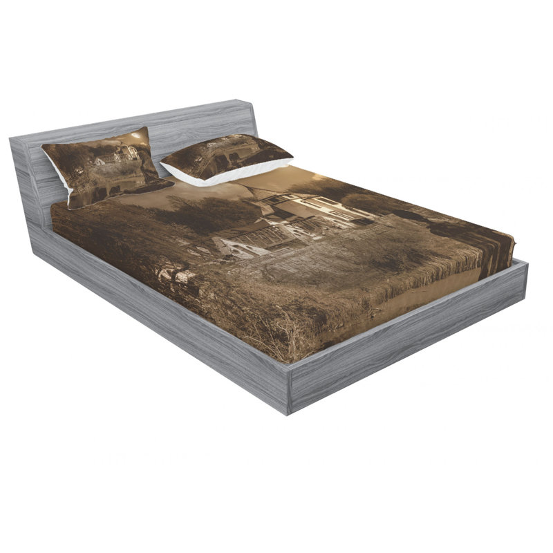 Microfiber Sheet Set, Queen Sheet Set with Fitted Sheet