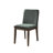 Darrow 5-Piece Wood Oval Dining Table Set With 4 Upholstered Chairs In Forest Green-130831010-130831008