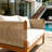 Outdoor Acacia Wood Loveseat Sofa-923435220