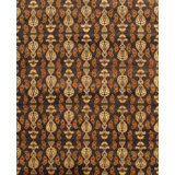 Canvello Ikat Design Dark Brown Area Rugs - 9'1" X 12'2"