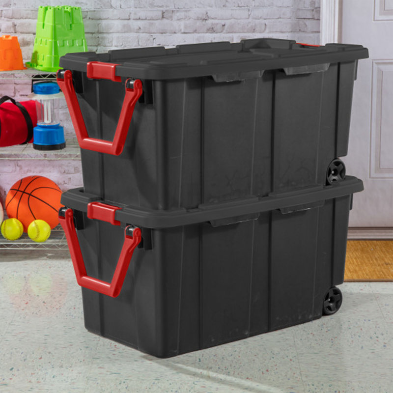 Plastic Storage Bin Set, 4 Pack