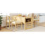 Ensemble de table de salle à manger extensible en bois 5 pièces 47,2 po avec deux tablettes rabattables de 11,8 po et une table de rangement compacte pour 4 personnes TopMAX-1826752550-1826752601