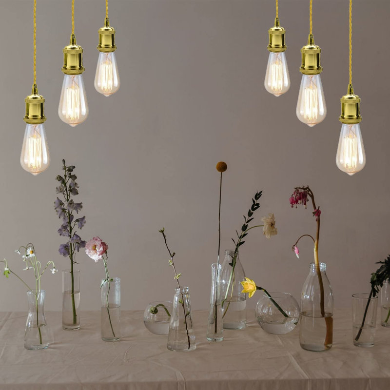 1 - Light Simple Pendant, French Gold