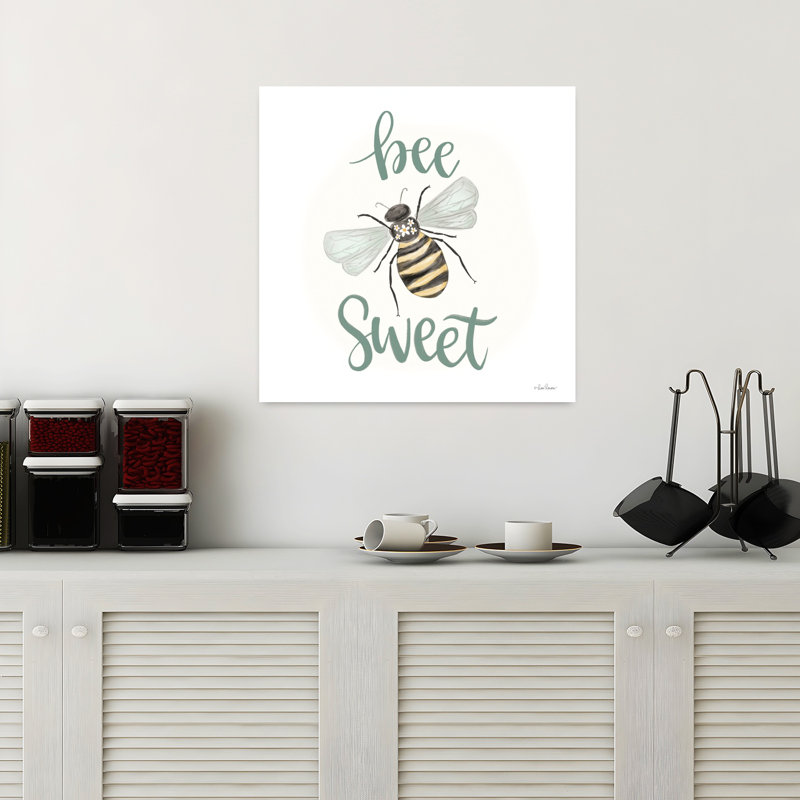 «Bee Sweet», art contemporain abeille, H 18 po x l 18 po