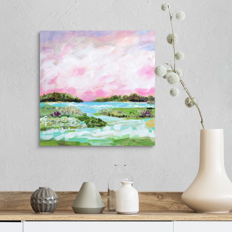 Surfscape VIII par Karen Fields - reproduction d'art, Toile tendue, H 16 po x l 16 po x P 1,25 po