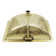 Nantucket Sinks Brightwork Home 15'' Polished Brass Metal Rectangular Bathroom Sink with Overflow
