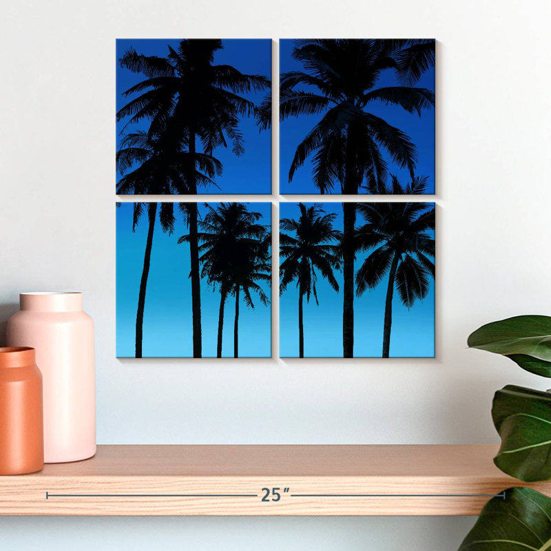 Gillard Palms Black On Blue I