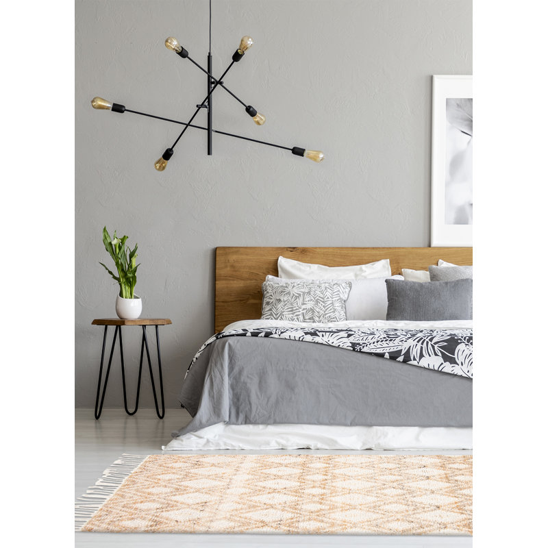 Tapis brun nouvel âge en laine 5 pi x 7 pi 7 po Branwyn