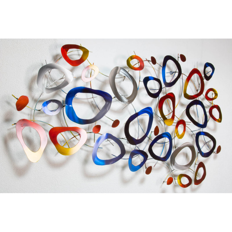 Handmade Modern Abstract Wall Decor on Metal