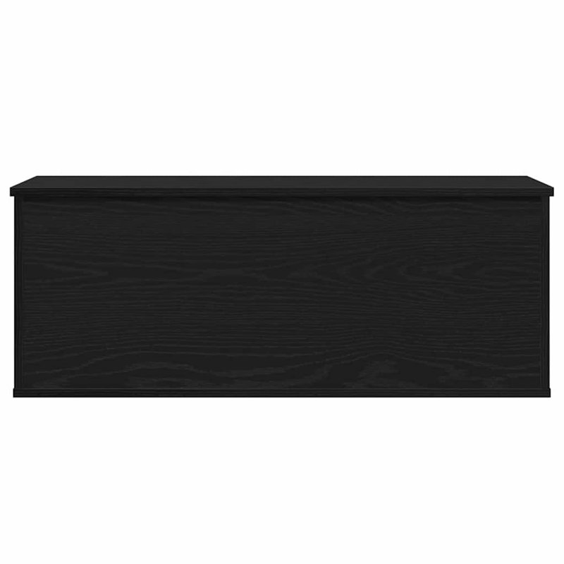 Storage Chest Home Organiser Cabinet Trunk Container Engineered Wood, Black Oak