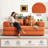 Modular Sectional Sofa Bed With Customizable Layout-535832278
