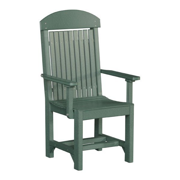 Chaise de patio à hauteur de bar capitaine Lintgen, Vert