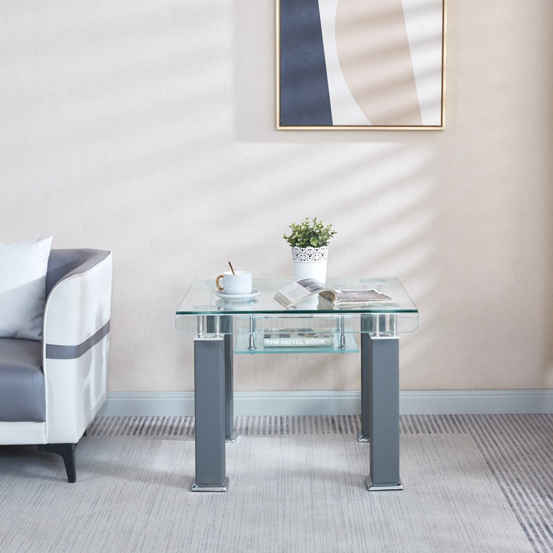 Table de bout Burdell Jd4, Blanc