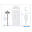 Lampadaire 3 lumières H 79 "Roscoe (double)-1971969769