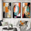 «Exploration des motifs abstraits», 3 pièces sur toile-665805555-665805554