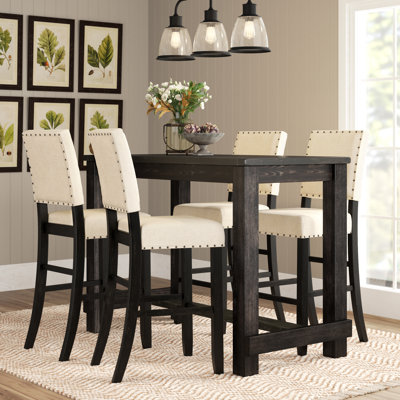 Adler 5-Piece Counter Height Trestle Dining Set