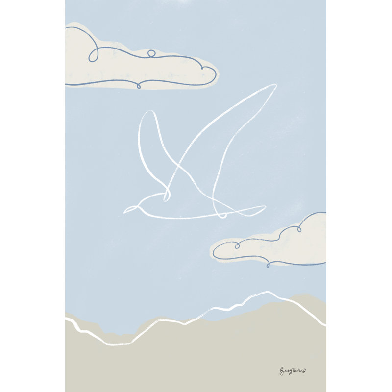 «Soaring Seagull II» par Becky Thorns 87642, H 12 po x l 8 po