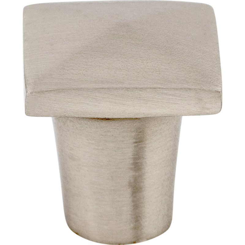 Aspen II 3/4" Length Square Knob, Brushed Satin Nickel, 3/4" Length
