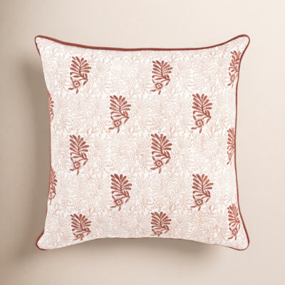 Betania 20" x 20" Embroidered Throw Pillow