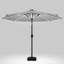 Aisya 3m Traditional Parasol with LED Light-800186014