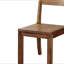 Ensemble de 2 chaises de salle à manger en bois massif de style rustique foncé