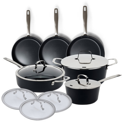 Batterie de cuisine antiadhésive en céramique 12 pièces Alva Maestro - Signature Edition