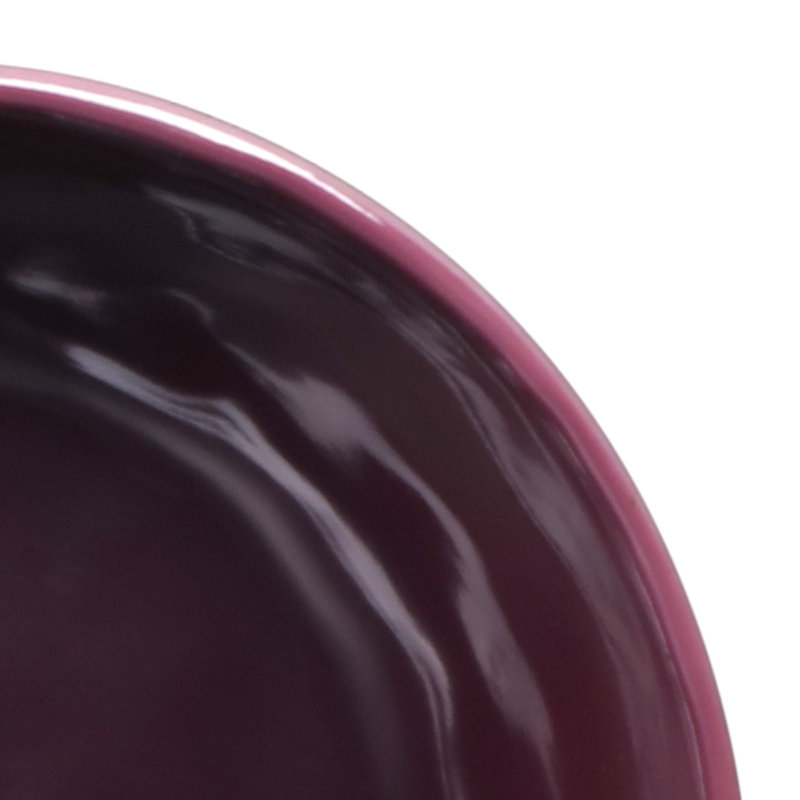 Maya 6" Melamine Irregular Round Bowl, Purple