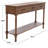 Stylish Chupp 47.3'' Console Table –Solid Wood Top with Storage Drawers, Turned Legs & Display Shelf-751453950