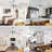 52" Modern Ceiling Fan with Light and Remote, 5-Blade Chandelier Fan, DIY Dimmable LED Light DC Motor Ceiling Fan for Living Room-1641447088